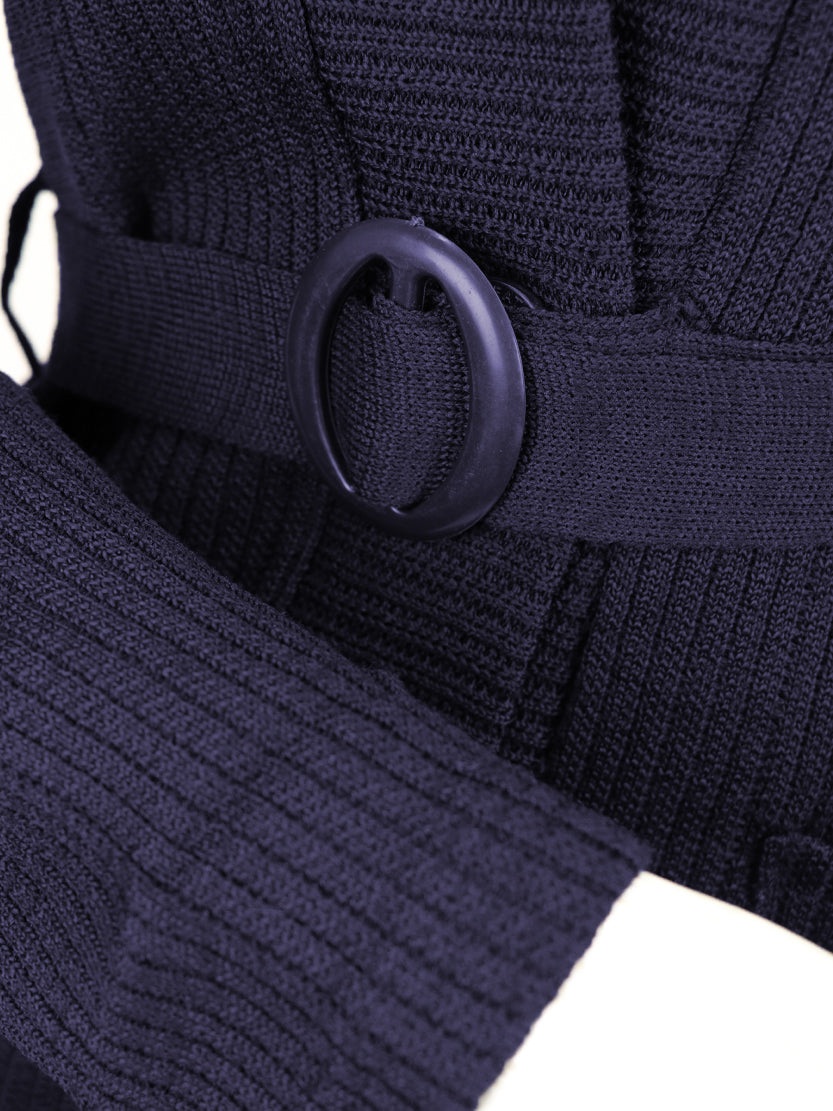 Women Full Sleeves Sweater Navy Blue WSW41