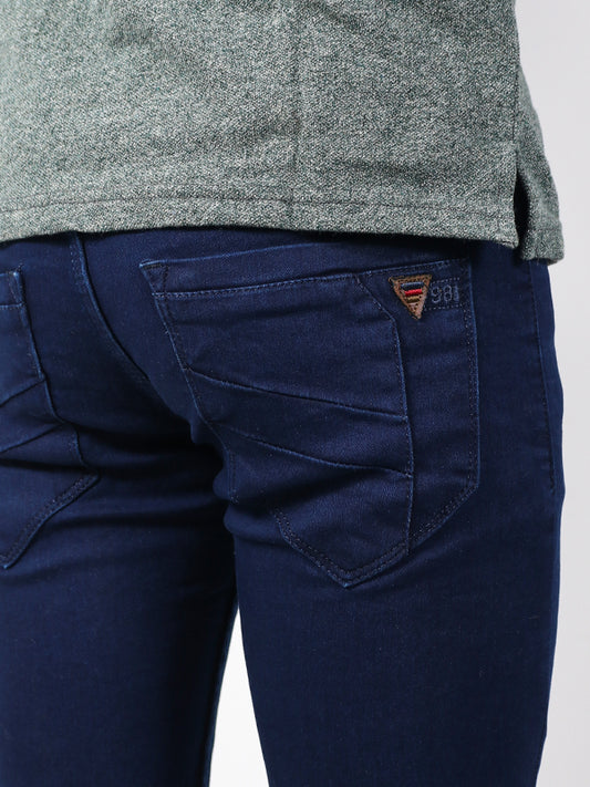 Men's Regular Fit Stretchable Denim Jeans Blue 98