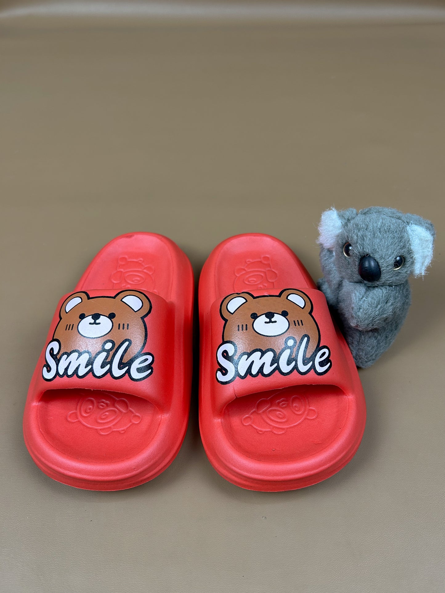 Red Casual Soft Slippers for Kids KS20