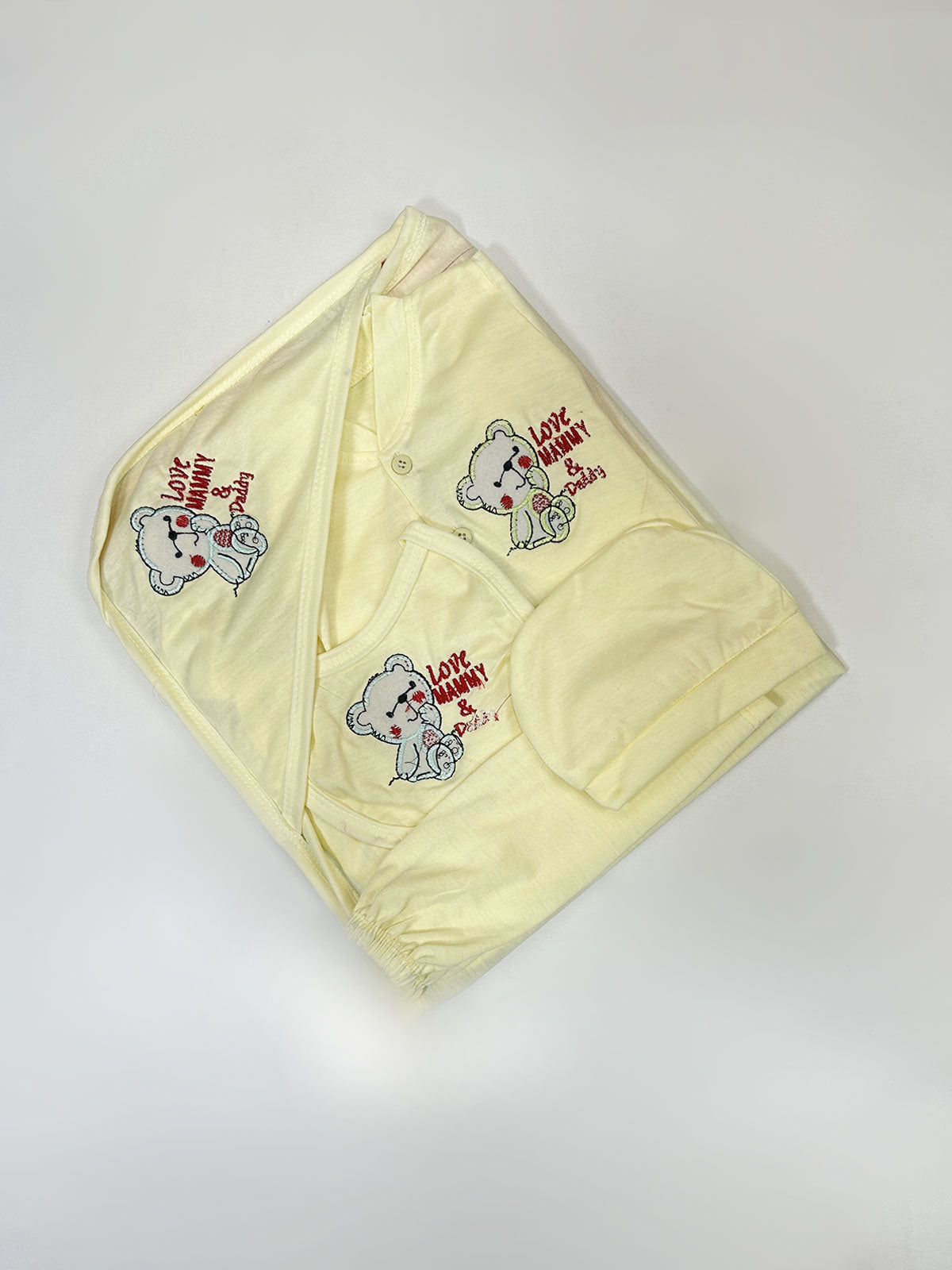 0Mth - 3Mth Yellow 5Pcs Gift Set For Newborn HG NBGS238