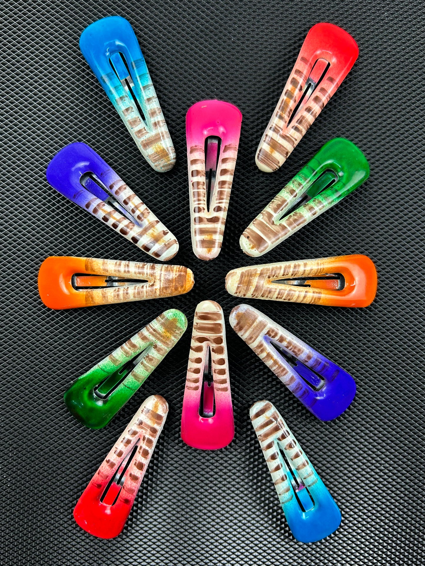 Pack of 12 Multicolor Hair Pins GHC89