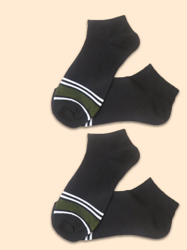 Pack Of 2 Multicolor Ankle Socks for Men MS16