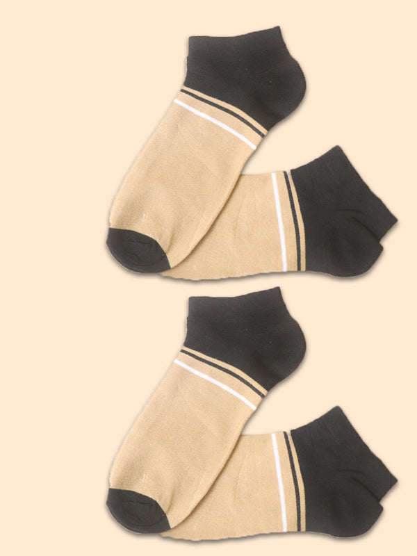 Pack Of 2 Multicolor Ankle Socks for Men MS19