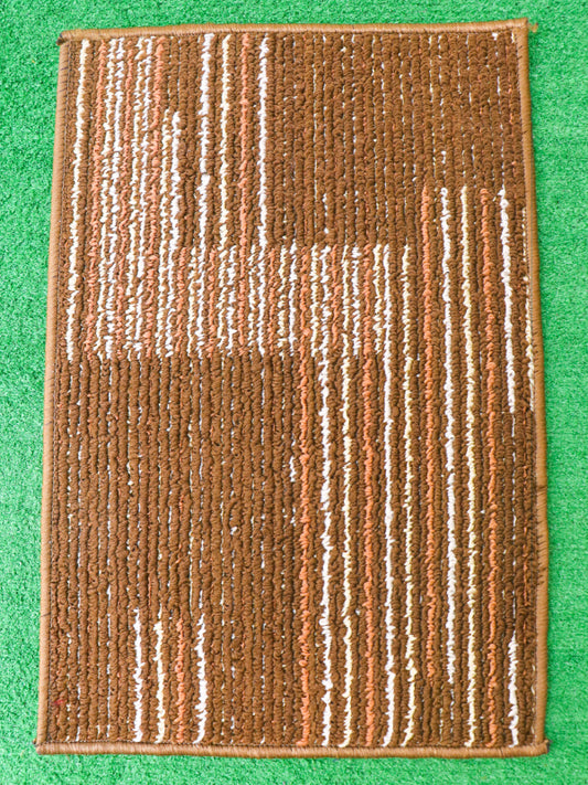 Brown Floor/Room Mat Multidesign 14" × 23"