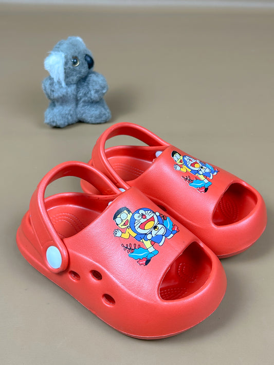 Red Casual Soft Crocs for Kids KS24