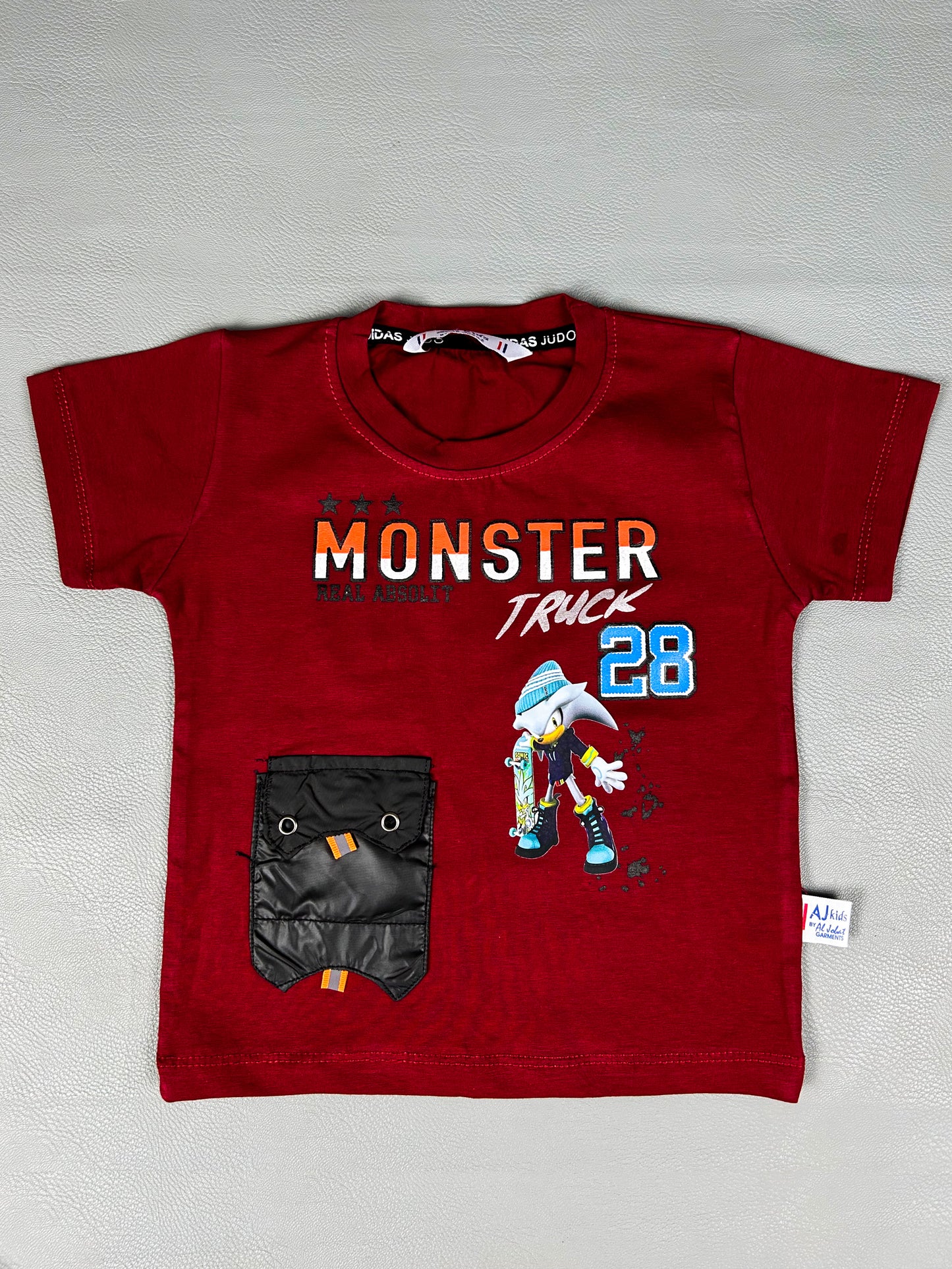 1Yr - 4Yrs Monster Maroon Suit For Kids RZ BS313