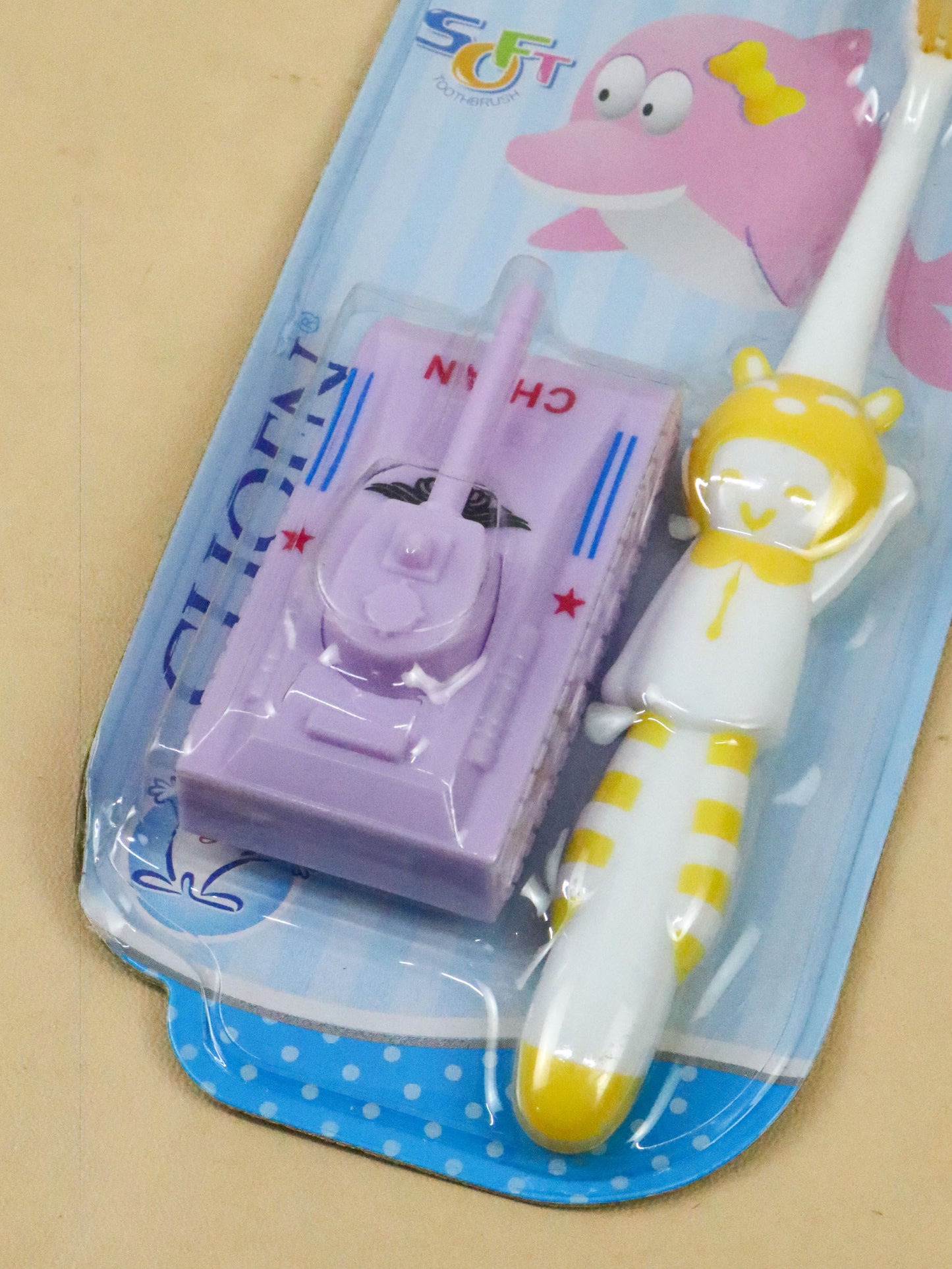 Manual Kids Toothbrush With Toy TB09