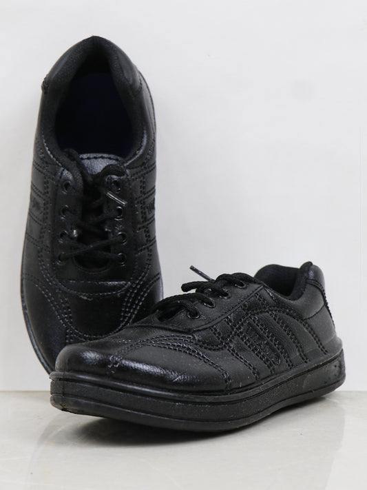 KS14 Kids School Shoes 6Yrs - 8Yrs Black