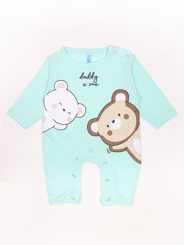 ATT Newborn Romper 3Mth - 9Mth Daddy Light Cyan