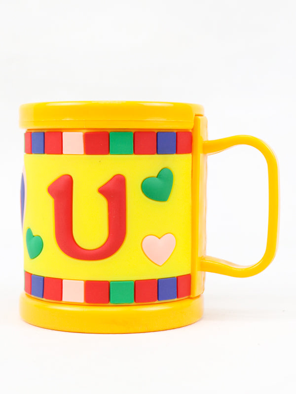 ILU 3D Rubber Print Yellow Mug (200 ml)