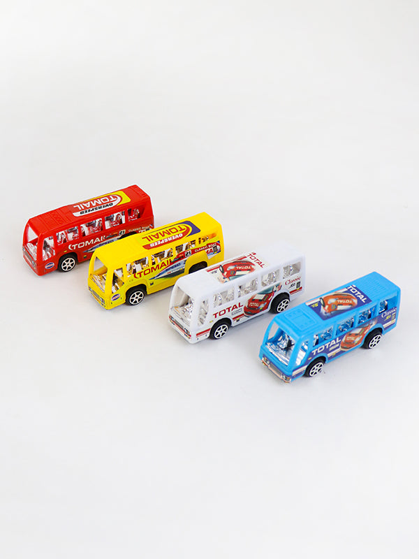 Pack of 4 Toy Bus for Kids