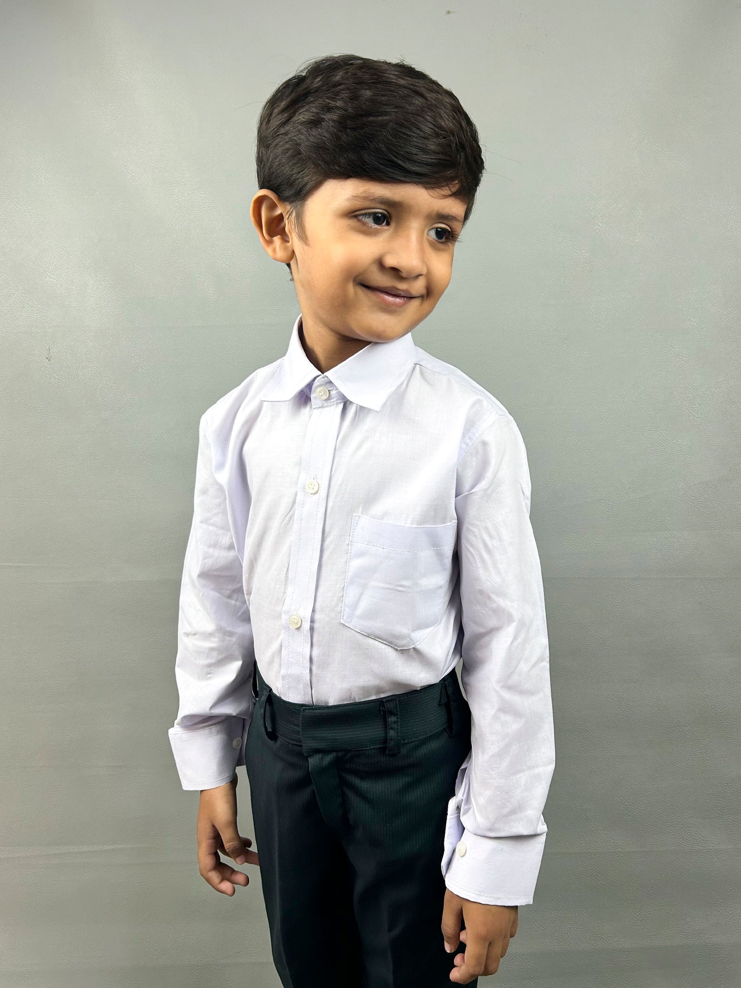 2 Yrs to 15 Yrs Formal Shirt for Boys Neel White