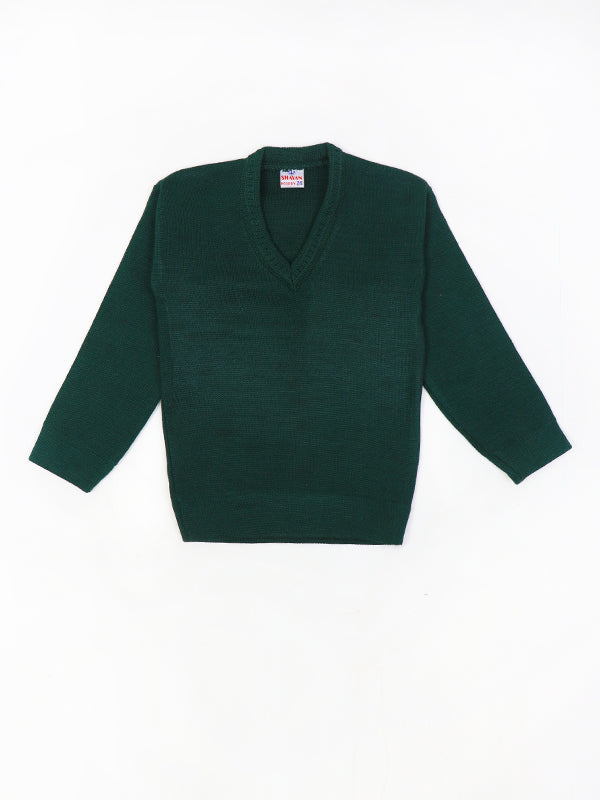 SH Kids Full Sleeve Sweater 3 Yrs - 5 Yrs Dark Green