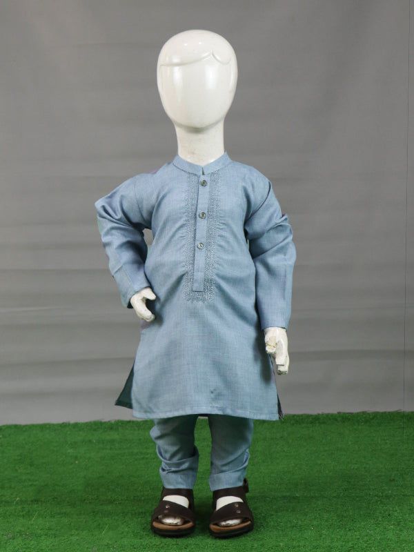 BKP12 AM Boys Kurta Pajama 2Yrs - 14Yrs Light Blue