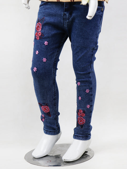 GJ Girls Stretchable Jeans 5Yrs - 13Yrs Blue 01