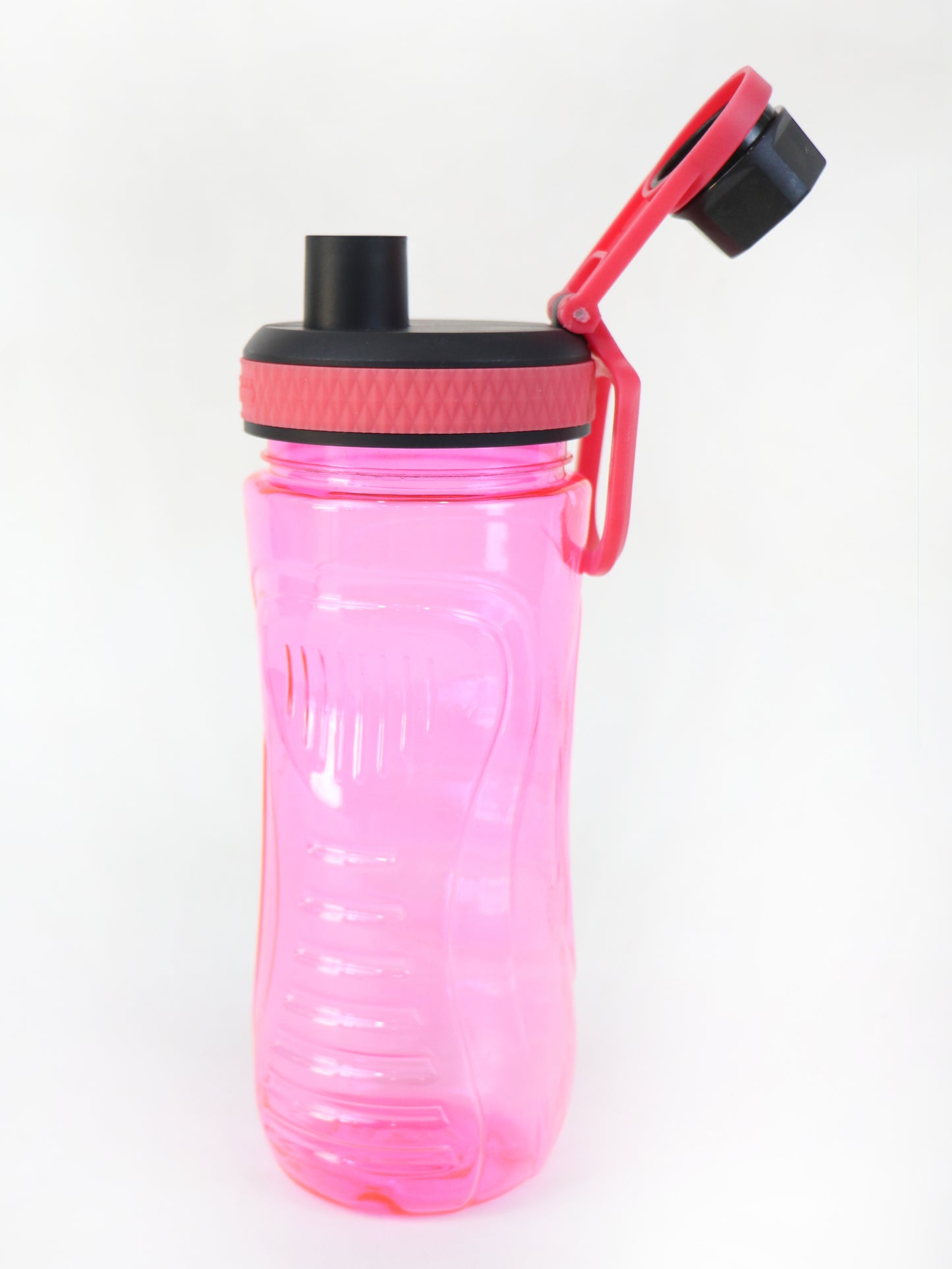 Aqua Sip Sports Transparent Water Bottle Pink