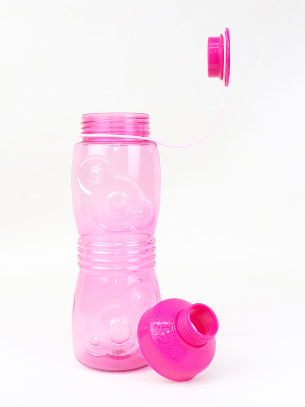 Pink Plastic Water Bottle Designed - 500ML