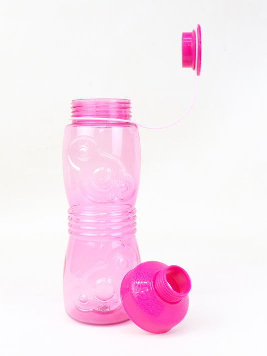 Pink Plastic Water Bottle Designed - 500ML