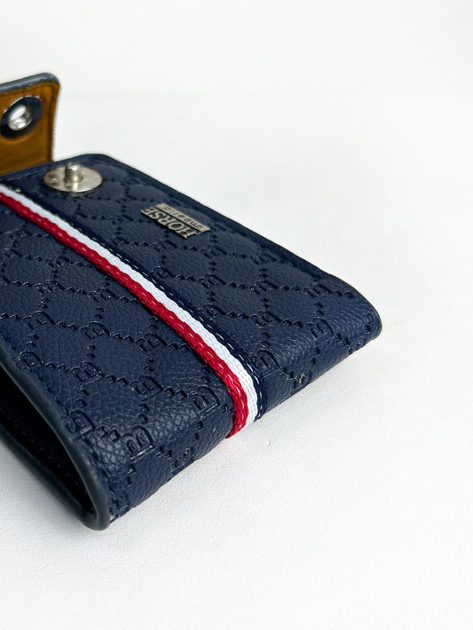 Navy Blue Syn-Leather Wallet For Men MW23