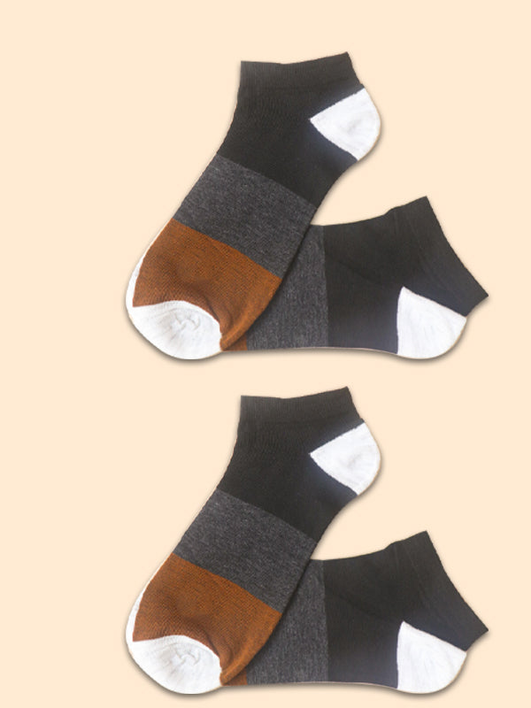 Pack Of 2 Multicolor Ankle Socks for Men MS18