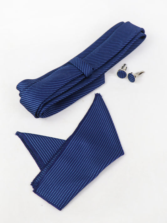 TBS17 3Pcs Tie Gift Box Tie Cuff-Link Pocket Square