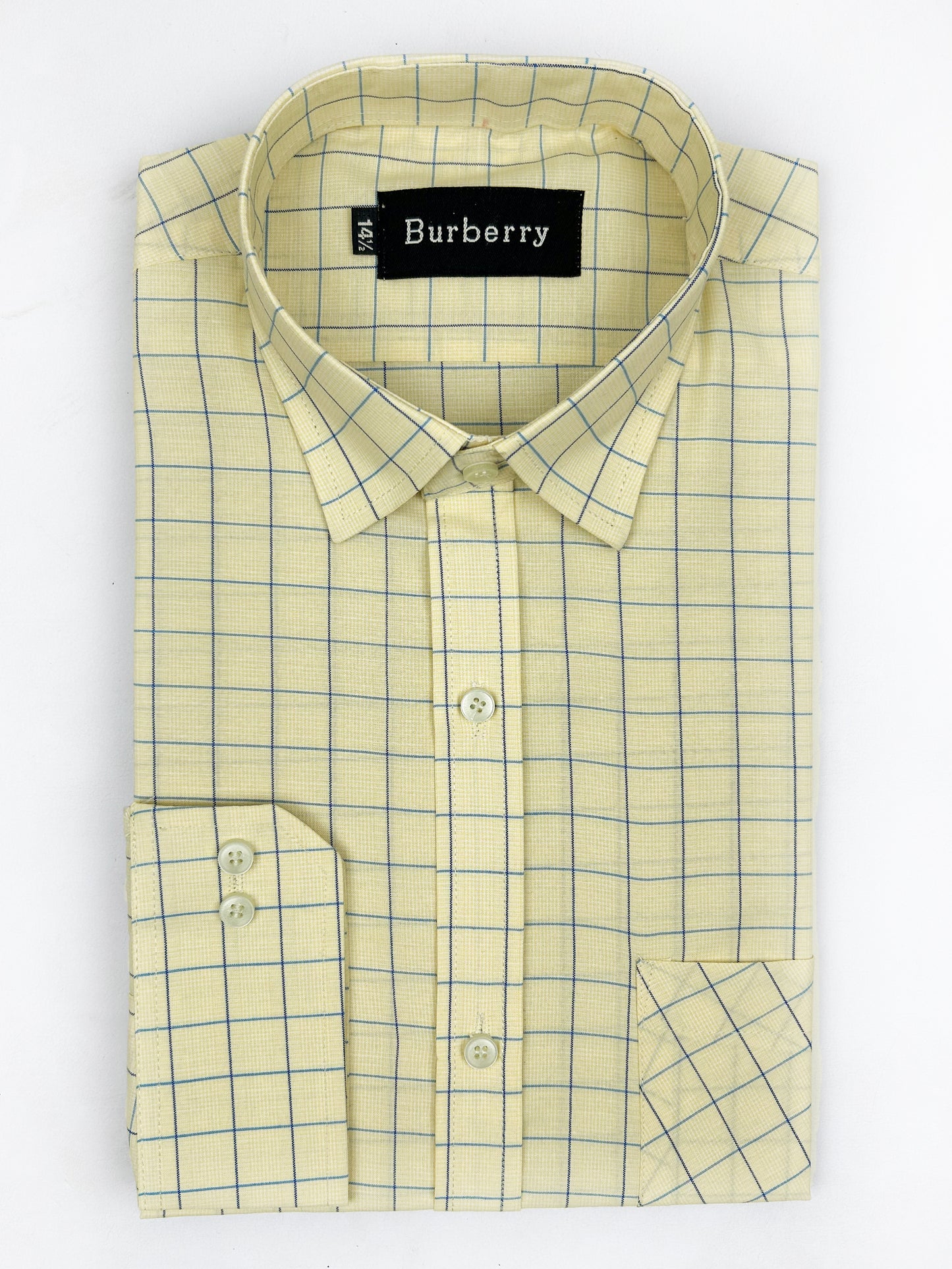 Yellow Formal Dress Shirt For Men MFS134