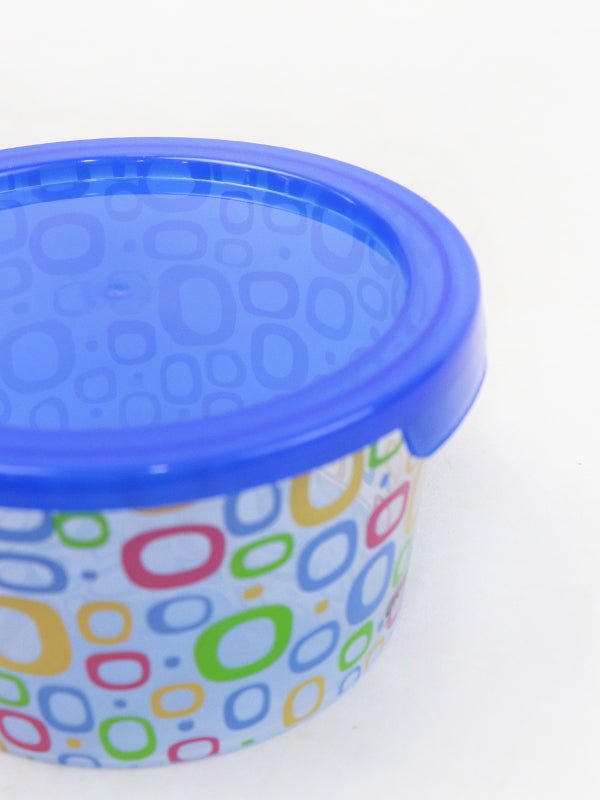 Pack of 2 Plastic Food Container Plastic Bowl Blue