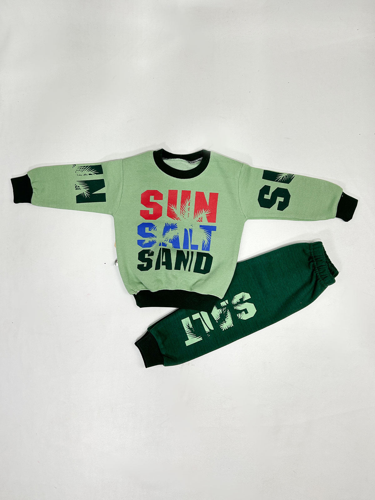 1.5Yr - 4Yrs Kids Fleece Suit SUN Green RZ BS527