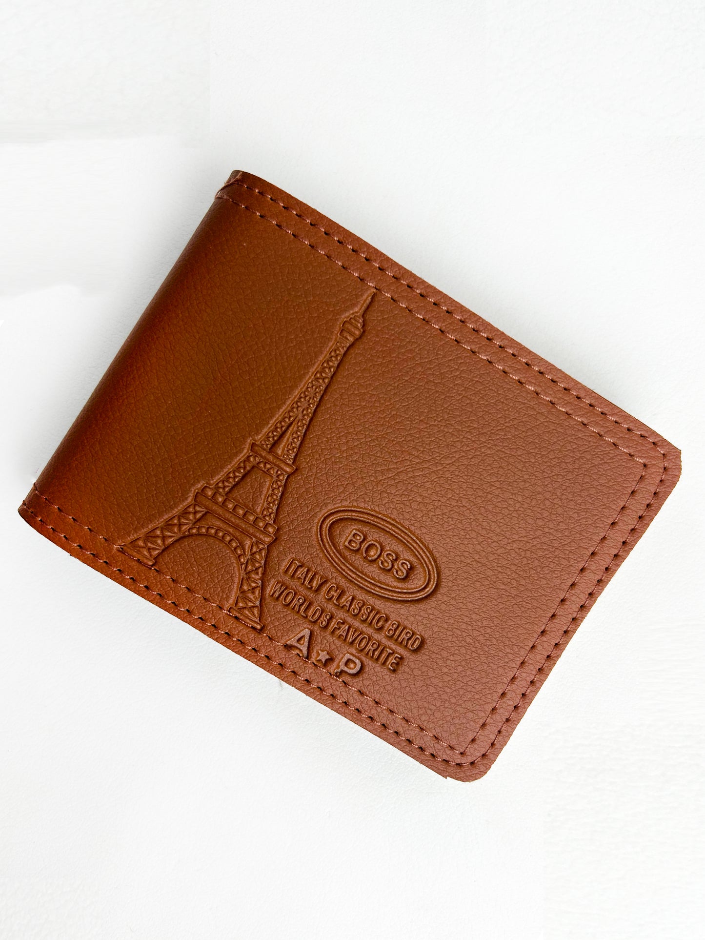 Brown Syn-Leather Wallet For Men MW01