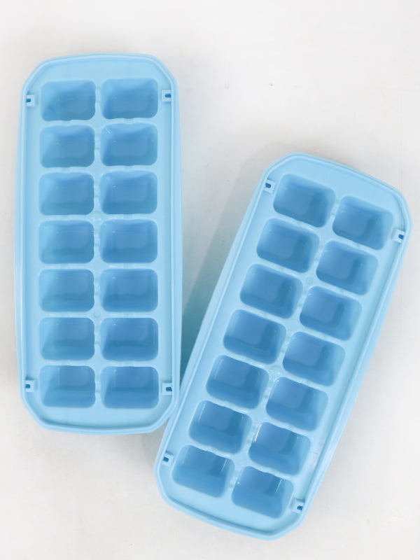 KTC10 Frosty Pack of 2 Ice Cubes Tray (14 Cubes) Blue