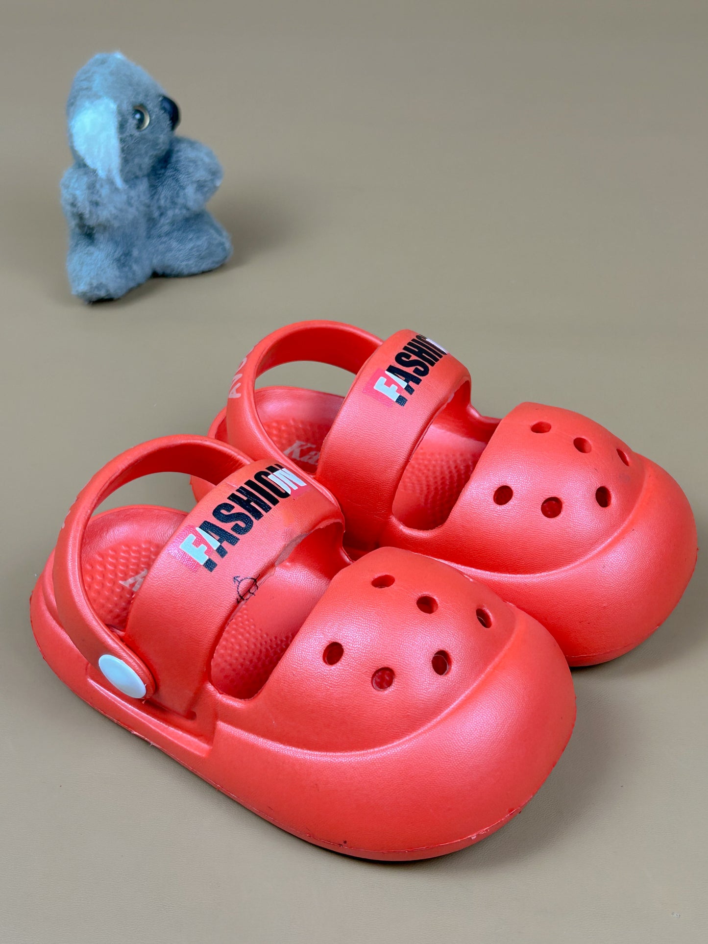 Red Casual Soft Crocs for Kids KS28