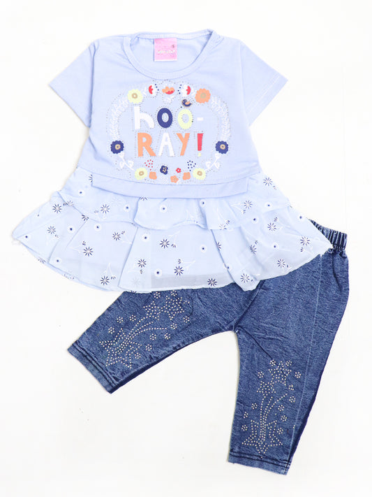 BG Girls Suit 1Yr - 4Yrs Hooray Light Blue