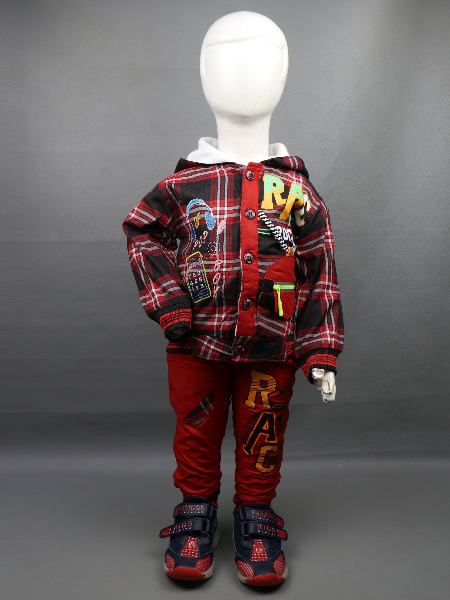 1Yr - 4Yrs Rock Red Suit For Kids IC BS190