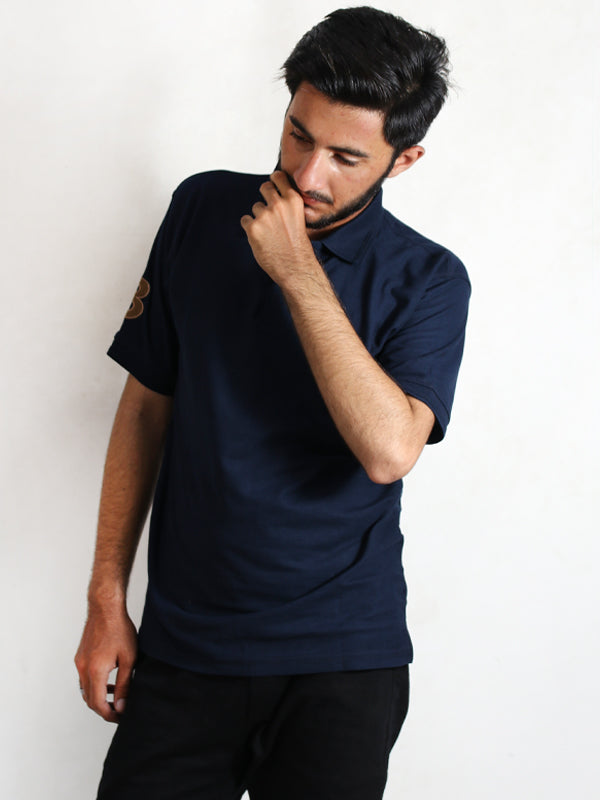 AM Men's Polo T-Shirt Blue