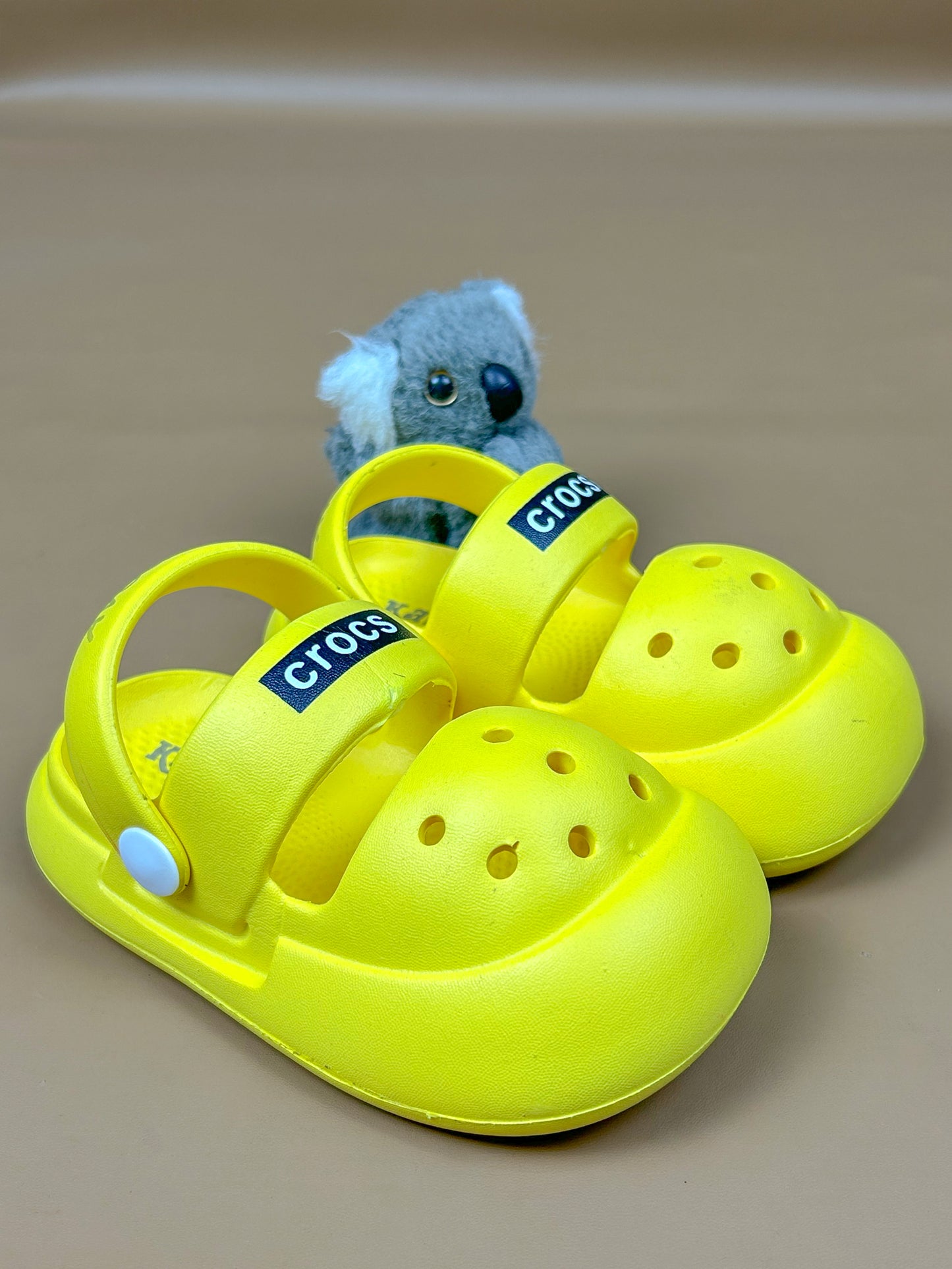 Yellow Casual Soft Crocs for Kids KS27