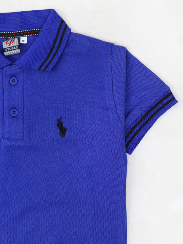 BTS04  MM Boys Polo T-Shirt 3.5Yrs - 8Yrs Royal Blue