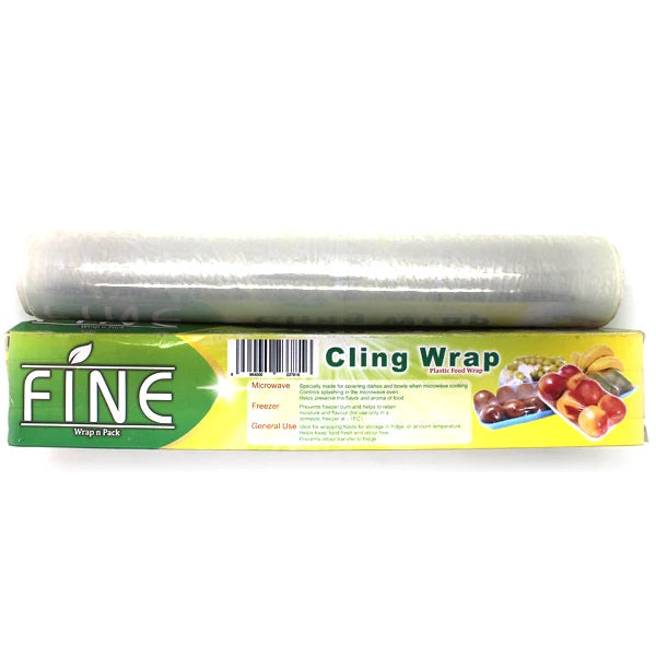 Fine Cling Film Plastic Food Wrap Roll 100SQ.FT