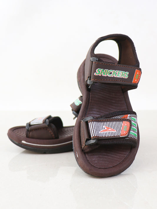 BSD14 Boys Sandal 8Yr - 17Yrs Dark Brown