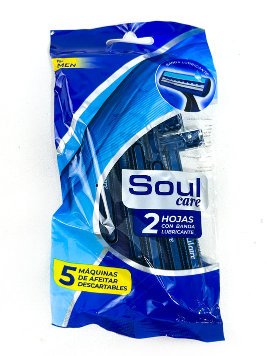 Pack Of 5 Soul Twin Blade Razor Disposable