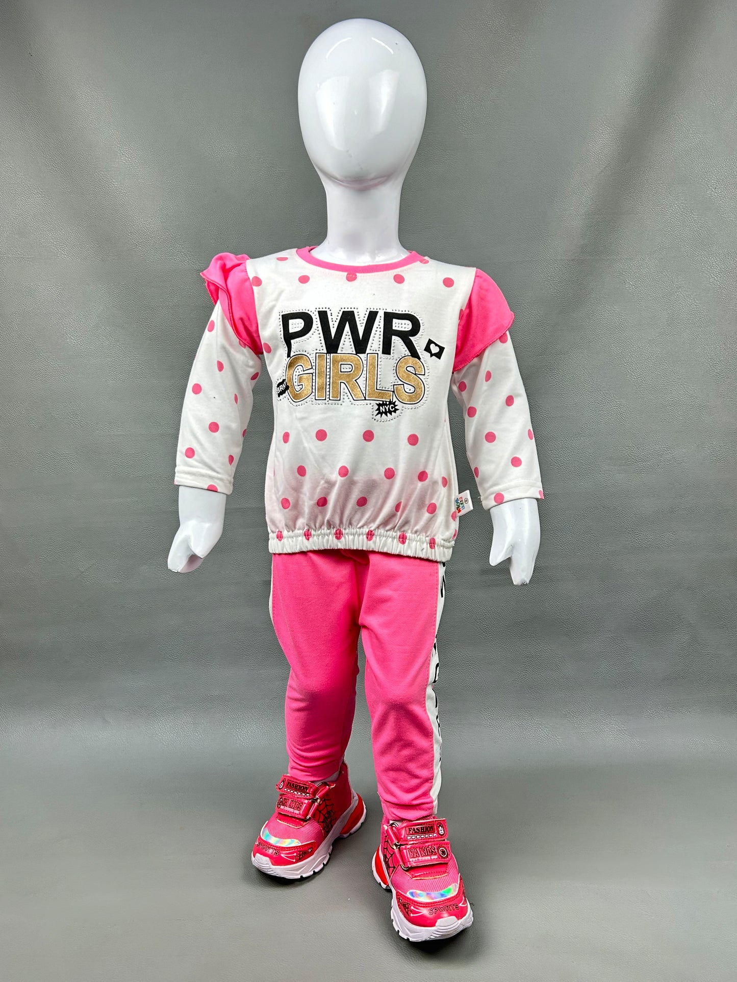 1Yr - 4Yrs PWR Pink Suit For Girls SK GS110