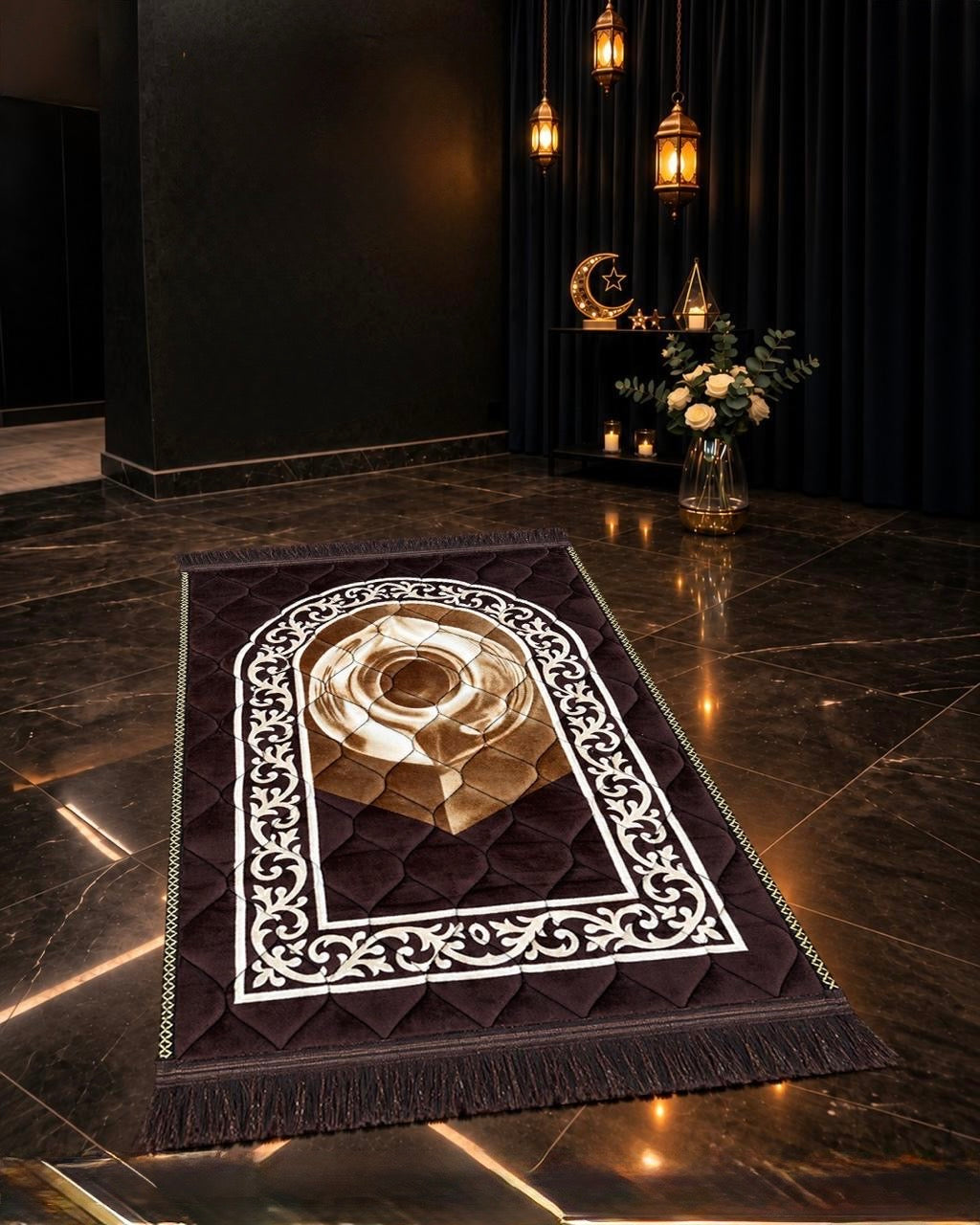 Brown Jae-Namaz / Prayer Mat 70 x 105 Multidesign JAE15