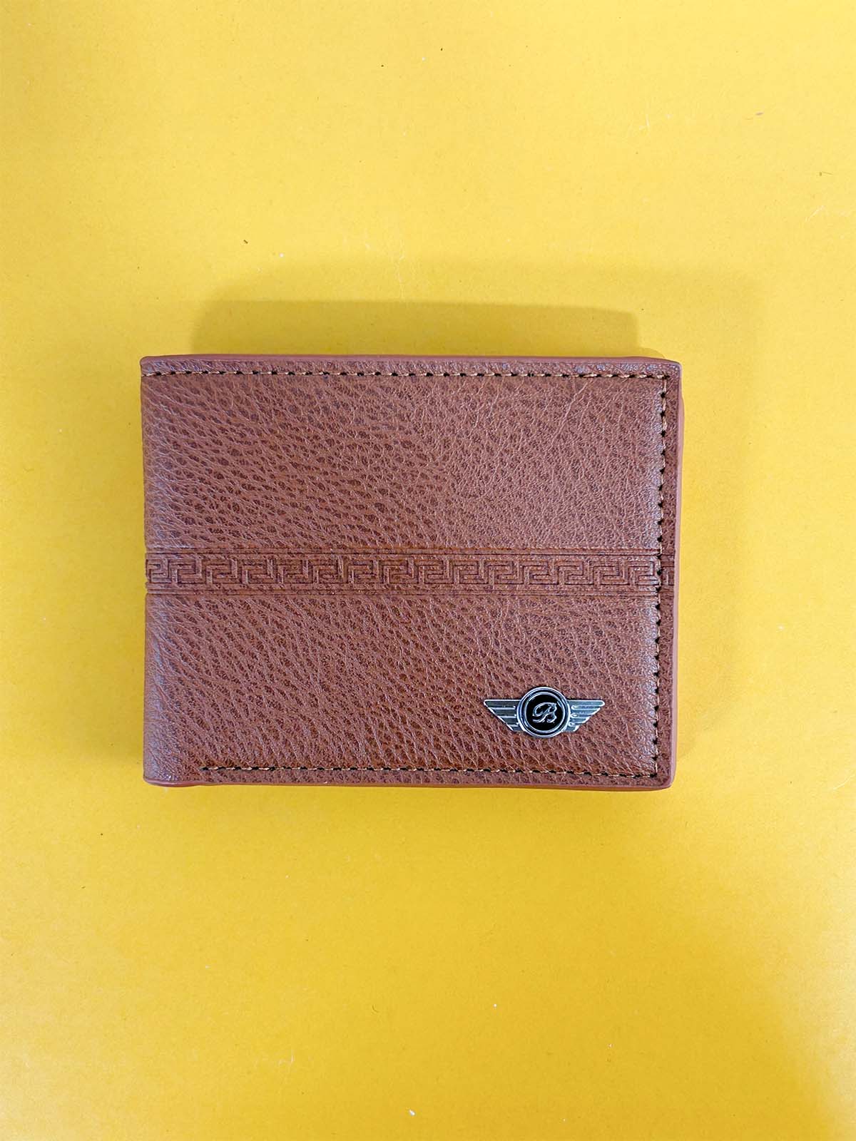 Brown Syn-Leather Wallet For Men MW50