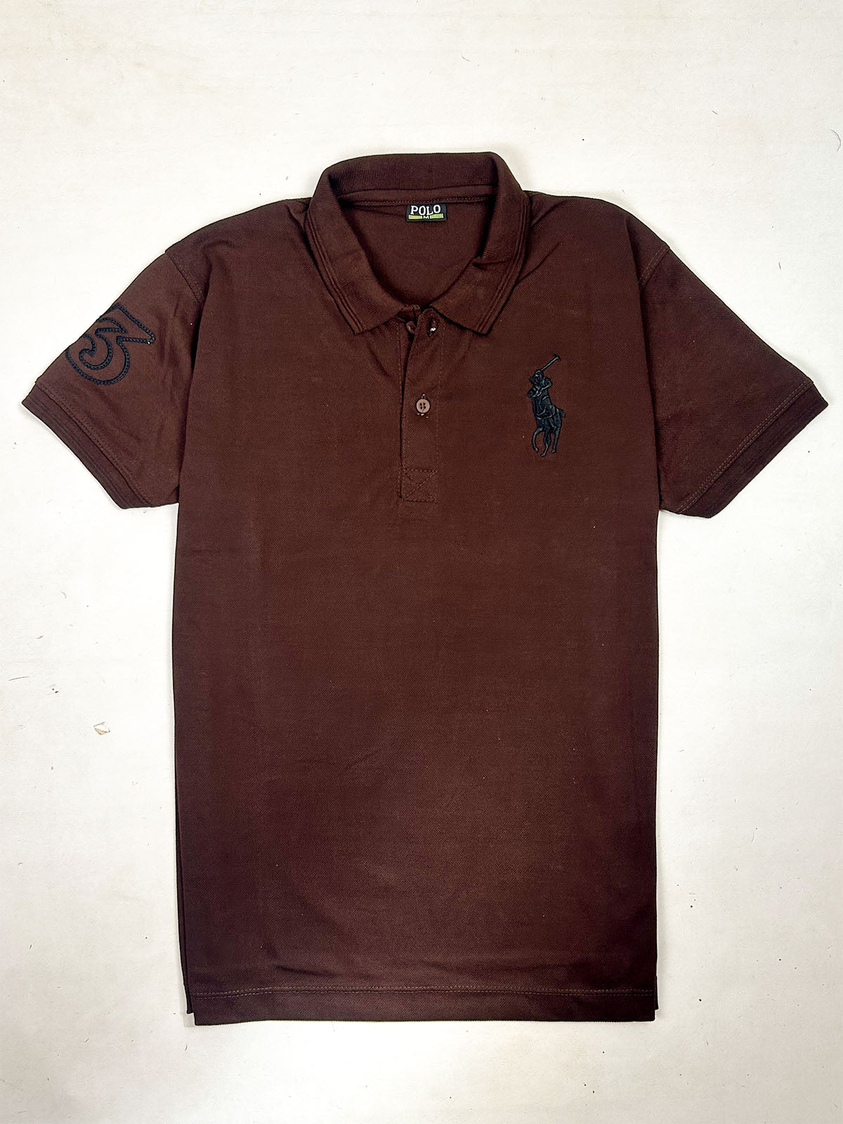 Brown Polo T-Shirt for Men MTS506
