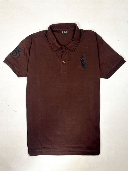 Brown Polo T-Shirt for Men MTS506