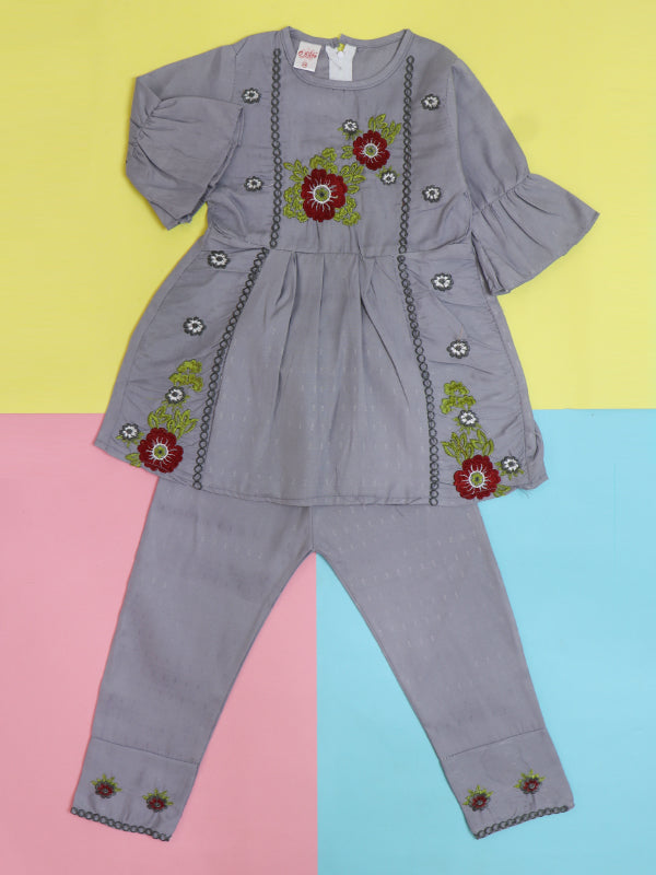 GS40 RZ Girls Suit 5Yrs - 12Yrs Gray