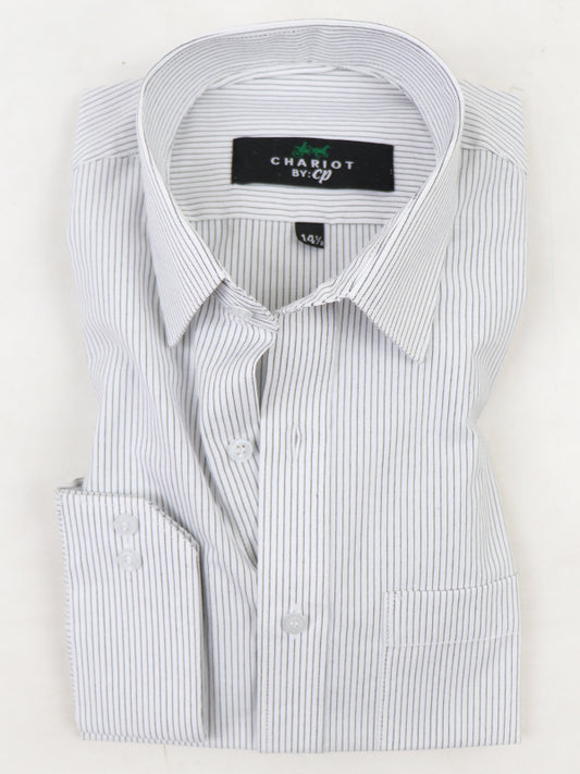 MFS15 AN Men's Formal Dress Shirt Black Line