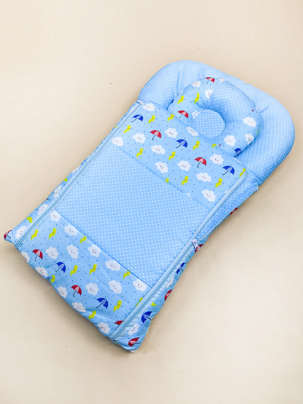 Light Blue Sleeping Bag For Newborns/Baby Carry Nest NBSB12