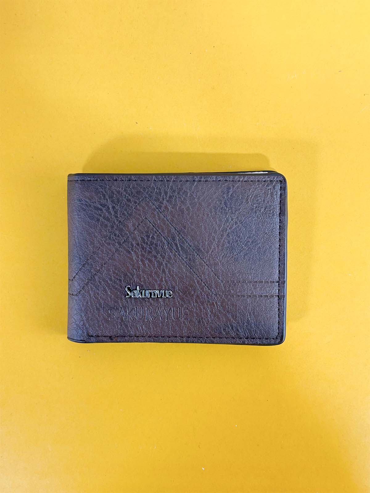 Dark Brown Syn-Leather Wallet For Men MW51
