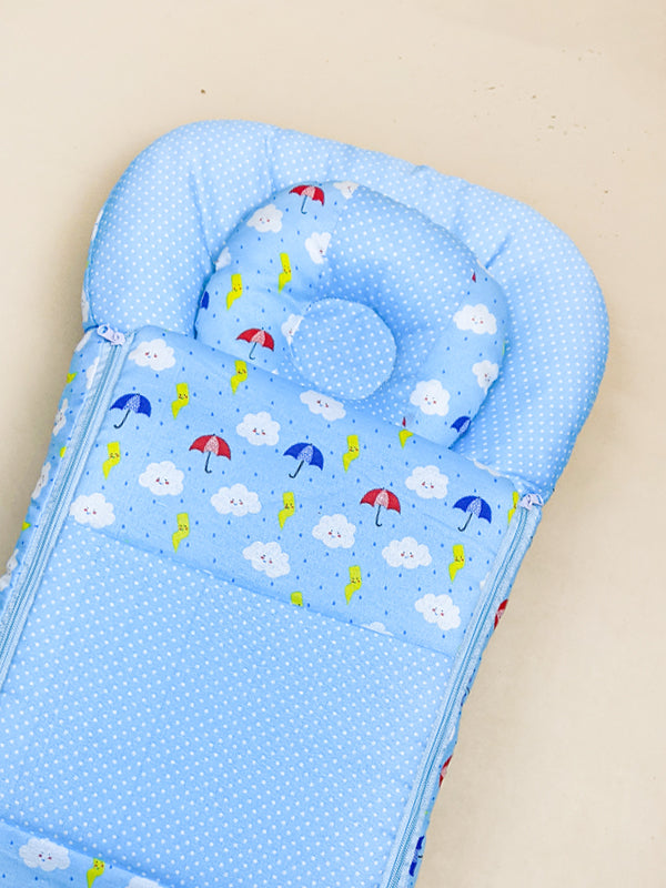 Light Blue Sleeping Bag For Newborns/Baby Carry Nest NBSB12