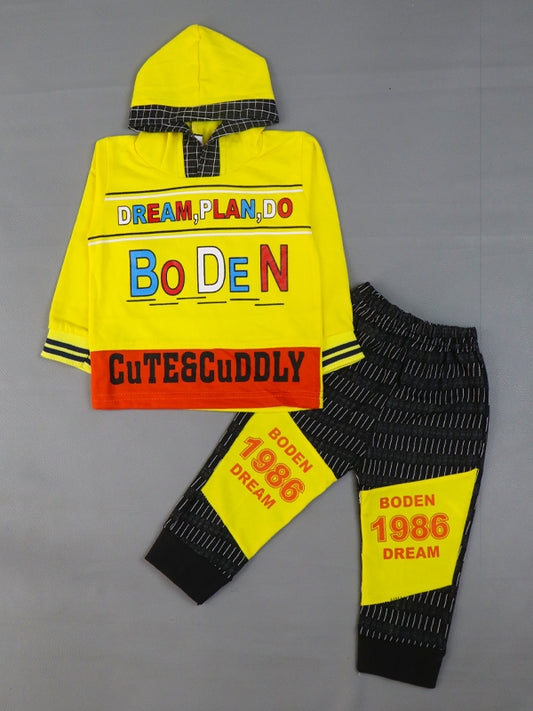 BS65 TG Hooded Kids Suit 1Yr - 4Yrs DO Yellow